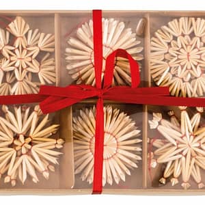 Xmas-Stroh-Deko zum Hängen