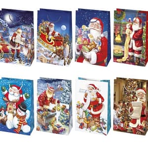 Weihnachtswünsche Geschenktüte, 5er Set